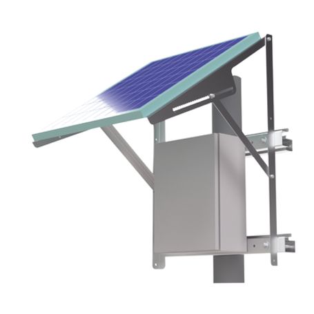 montaje de panel solar para poste compatible con pro5012  gabinetes pst253015a pst304020a pst404020a eipc404025 eipcb404030﻿ no