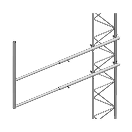 brazo tipo f para tramos stz30 galvanizado por electrólisis29120