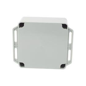 gabinete plástico gris para exterior ip65 de 120 x 120 x 60 mm cierre por tornillos 85446