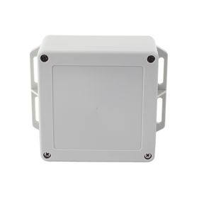 gabinete plástico gris para exterior ip65 de 120 x 120 x 60 mm cierre por tornillos 85446