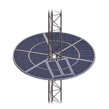 sistema anti escala tipo sombrilla para torre stz30g galvanizada por inmersión en caliente