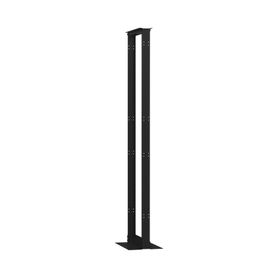 rack de 2 postes doble perforación estándar 19 45 unidades fabricado en acero base l para anclar a piso162785