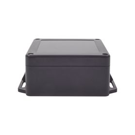 gabinete plástico negro para exterior ip65 de 120 x 120 x 60 mm cierre por tornillos 164991