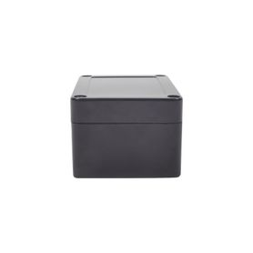 gabinete plástico negro para exterior ip65 de 100 x 68 x 50 mm cierre por tornillos 164990