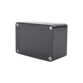 gabinete plástico negro para exterior ip65 de 100 x 68 x 50 mm cierre por tornillos 164990