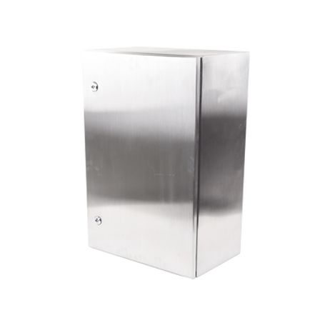 Gabinete De Acero Inoxidable Ip66 Uso En Intemperie (400 X 600 X 250 Mm) Con Placa Interna Galvanizada.