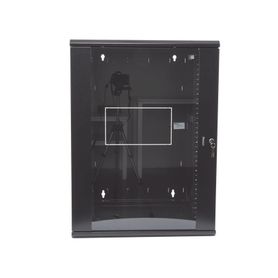 gabinete panzone de montaje en pared de 19in puerta con ventana de seguridad 18 ur 635mm de profundidad color negro169751