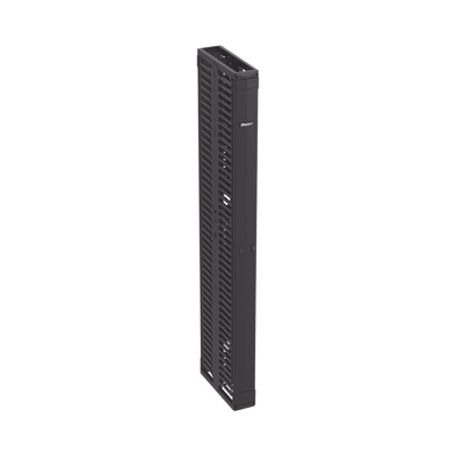 organizador vertical patchrunner™ doble frontal y posterior para rack abierto de 45 unidades 6in de ancho color negro183134