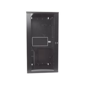 gabinete panzone de montaje en pared de 19in puerta con ventana de seguridad 26 ur 635mm de profundidad color negro170131