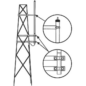 kit para montaje lateral en torre antenas vhf serie hx hustler135649