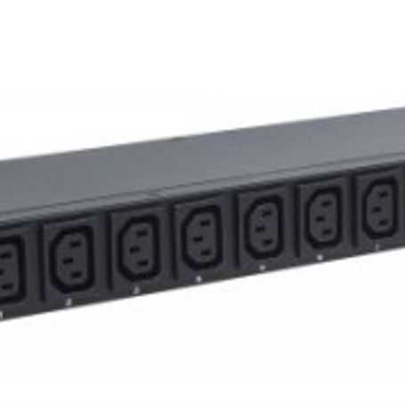 barra multicontactos intellinet 8 salidas para montaje en rack de 19