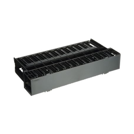 organizador de cables horizontal netmanager doble frontal y posterior para rack de 19in 2ur190094