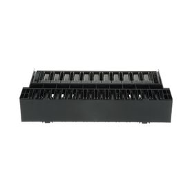 organizador de cables horizontal netmanager doble frontal y posterior para rack de 19in 2ur190094