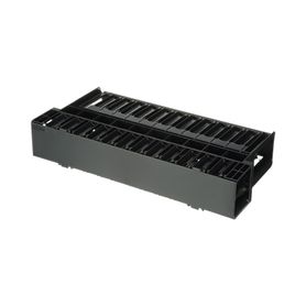 organizador de cables horizontal netmanager doble frontal y posterior para rack de 19in 2ur190094