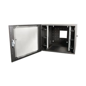 gabinete de pared estándar de 19in abatible de 12 ur 610 mm de profundidad color negro