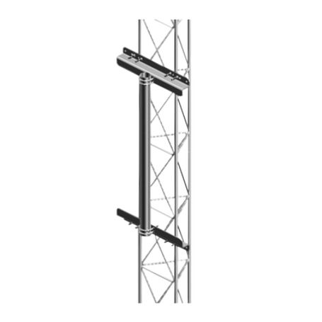 mástil robusto de 1 metro para instalación en torre de tramo stz30g stz35g y stz45g galvanizado por inmersión en caliente