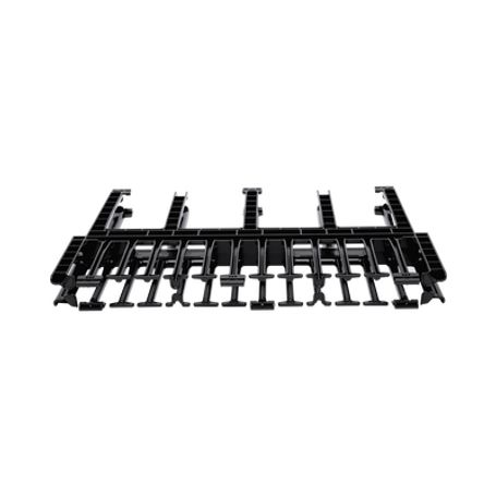 organizador de cables horizontal netmanager doble frontal y posterior para rack de 19in 1ur184433