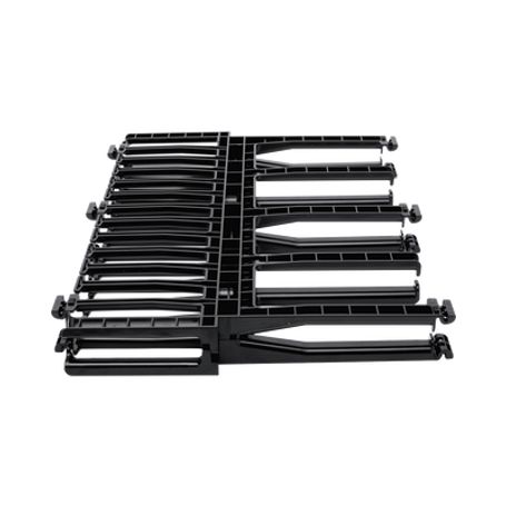 Organizador De Cables Horizontal Netmanager Doble (frontal Y Posterior) Para Rack De 19in 1ur