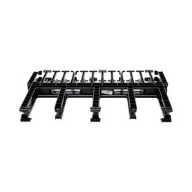 organizador de cables horizontal netmanager doble frontal y posterior para rack de 19in 1ur184433