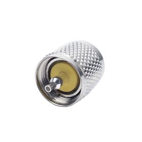 conector uhf macho pl259 de anillo plegable para cable coaxial rg8x 9258 lmr240  niquel plata baquelita27959