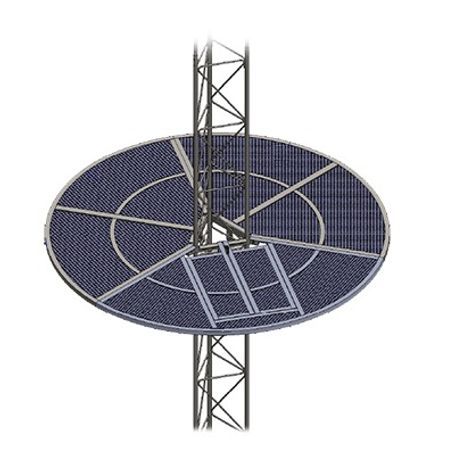 sistema antiescala tipo sombrilla para torre stz45