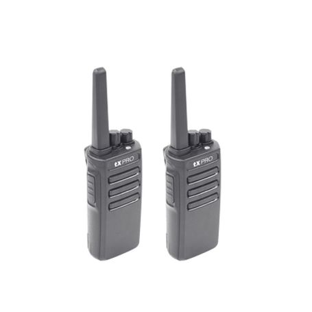 paquete de 2 radios tx600 uhf 400470 mhz 5w de potencia scrambler de voz alta cobertura