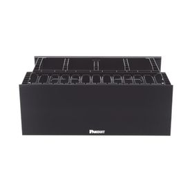 organizador de cables horizontal netmanager doble frontal y posterior para rack de 19in 4ur160402