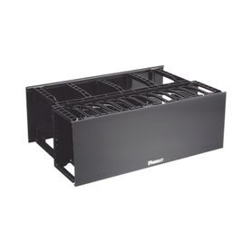 organizador de cables horizontal netmanager doble frontal y posterior para rack de 19in 4ur160402