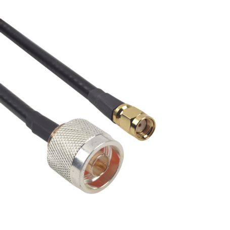 Cable Lmr240 De 60 Cm Con Conectores N Macho Y Sma Macho Inverso.