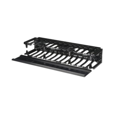 organizador de cables horizontal netmanager sencillo solo frontal para rack de 19in 2ur150760