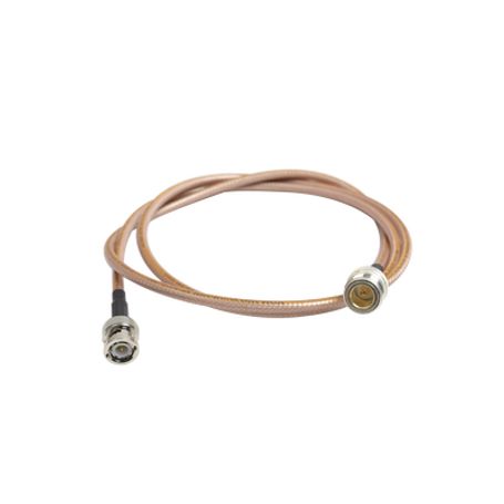jumper fabricado con cable rg142 conectores bncn hembra de 110 cm