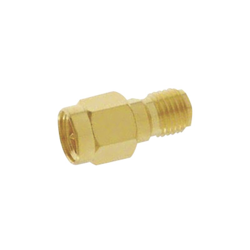 Adaptador En Linea De Conector Sma Macho A Sma Hembra Inverso Oro/ Oro/ Teflón.