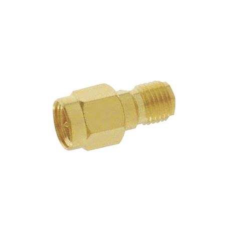 adaptador en linea de conector sma macho a sma hembra inverso oro oro teflón