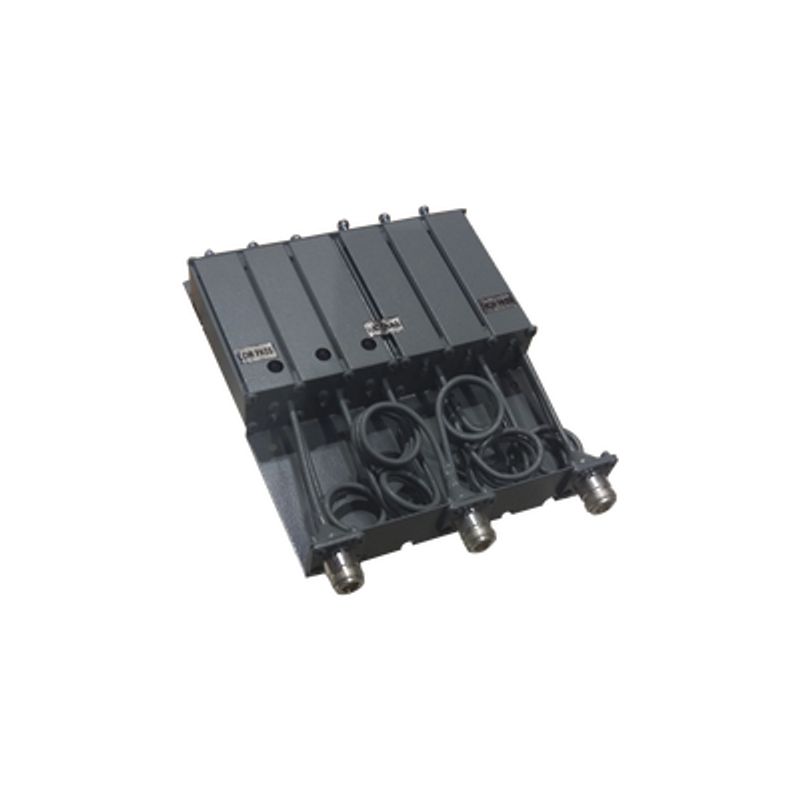 Duplexer Syscom En Vhf 6 Cav. 148160 Mhz 50 Watt 5 Mhz Sep. Rechazo De Banda N Hembras.