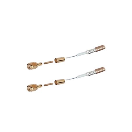Jumper Con Rg142/u De 60 Cm Y Conectores Sma Macho Inverso En Los 2 Extremos.