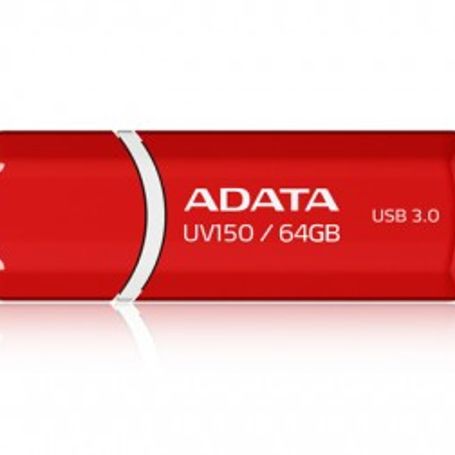 Memoria USB ADATA UV150 Rojo 64 GB  USB 3.2 (retrocompatible con 3.0 y 2.0) 100 MB/s TL1 