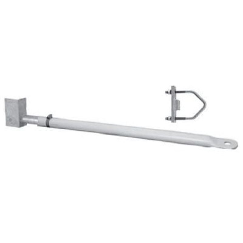 Brazo De Pvc Para Montaje Lateral Superior Para Estabilizar Antenas Colineales De Fibra De Vidrio A Una Distancia Desde 81103 Cm