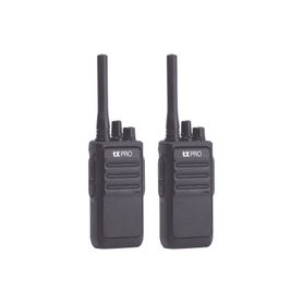 paquete de 2 radios portátiles tx320 uhf 400470 mhz 16 canales 2 watts de potencia súper bajo costo