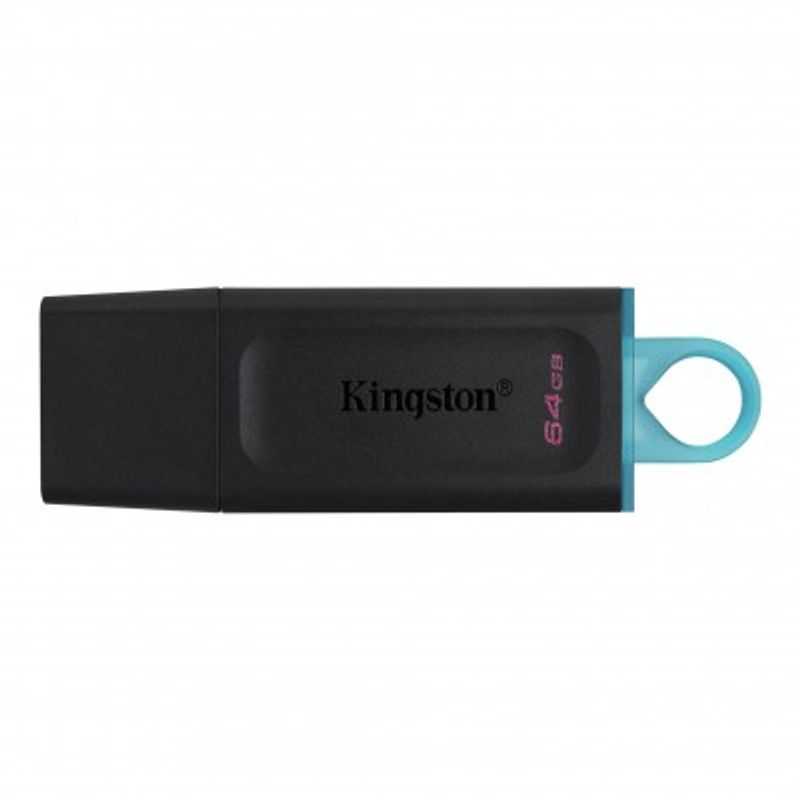Memoria USB de 64GB Kingston DTX/64GB (Black  Teal) TL1 