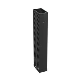 organizador vertical patchrunner™ doble frontal y posterior para rack abierto de 45 unidades 12in de ancho color negro190709