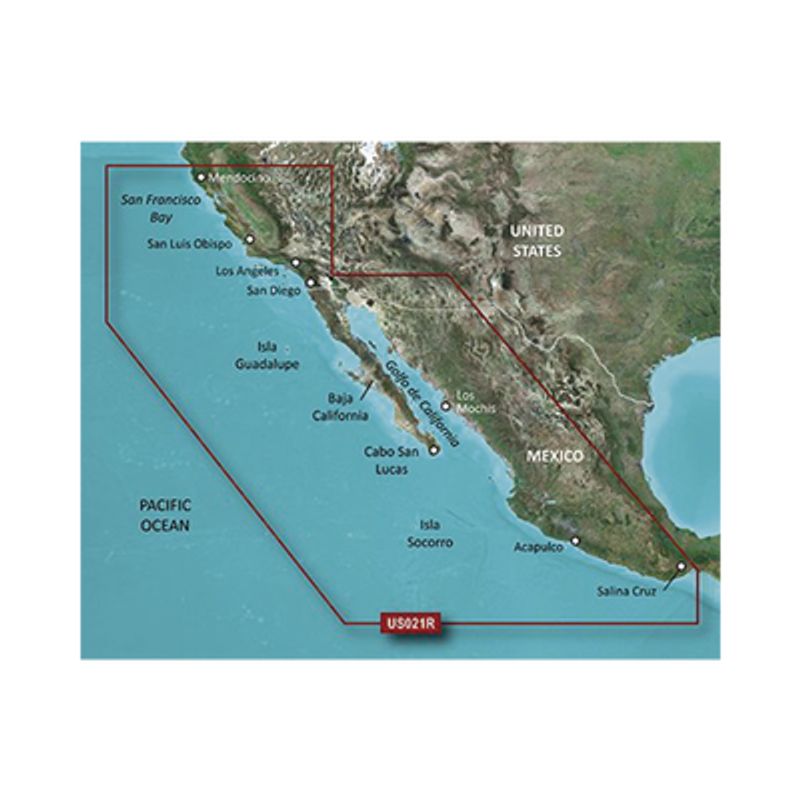 Mapa Hxus021r California  México.
