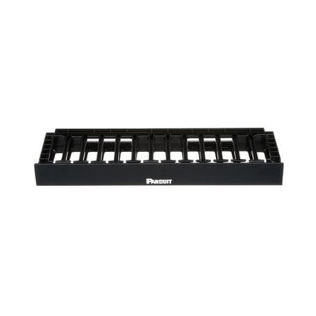 organizador de cables horizontal netmanager sencillo solo frontal para rack de 19in 1ur183136