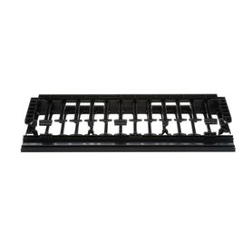 organizador de cables horizontal netmanager sencillo solo frontal para rack de 19in 1ur183136