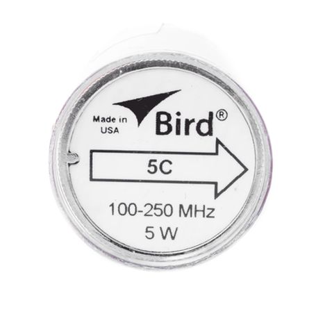 Elemento De 5 Watt En Linea 7/8 Para Wattmetro Bird 43 En Rango De Frecuencia De 100 A 250 Mhz.