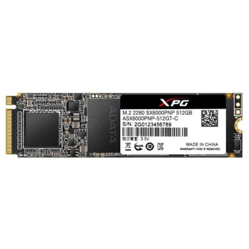 SSD ADATA XPG SX 6000 Pro 512 GB PCI Express 3.0  2100 MB/s 1400 MB/s TL1 