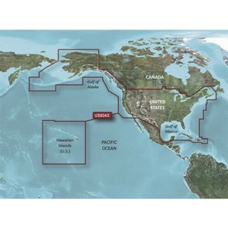 Mapa Hxus604x Todas Las Costas De Ee.uu Y Las Costas Del Oeste De Canada.