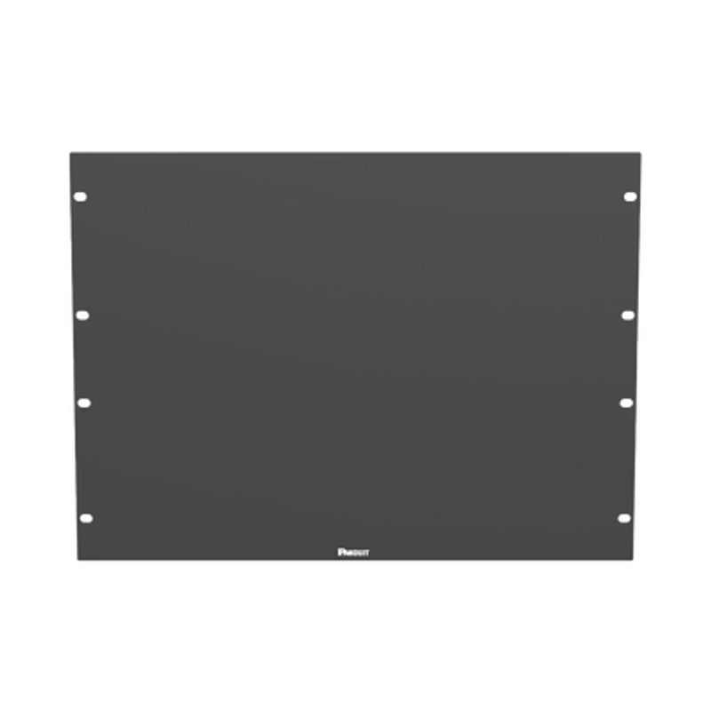 Tapa Ciega Para Rack Estándar De 19in Plano De Acero 8ur Color Negro
