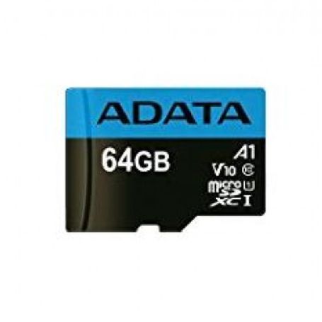 Micro SD ADATA AUSDX64GUICL10A1RA1 64 GB 100 MB/s 25 MB/s Negro Clase 10 TL1 
