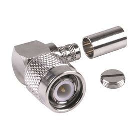 conector tnc macho en ángulo recto para cable rg8x lmr240 niquel oro teflón