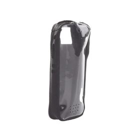 funda reforzada en piel para cinto con cierre y amplio visor frontal transparente para radios aéreos ica25214634